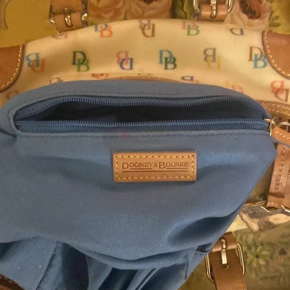 Dooney & Burke mini barrel purse signature leather - Picture 14 of 15